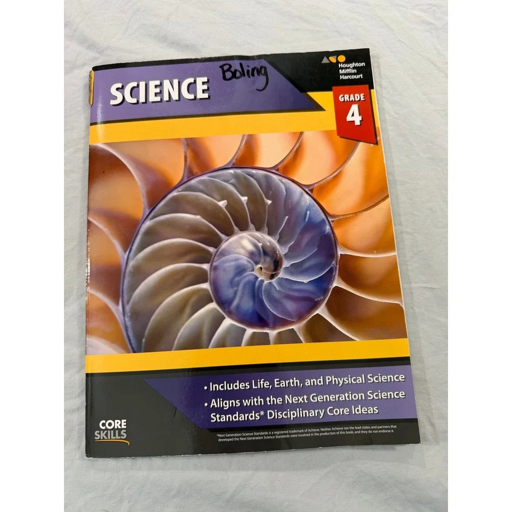 Houghton Mifflin Harcourt Core Skills Science Grade 4 Workbook NGSS